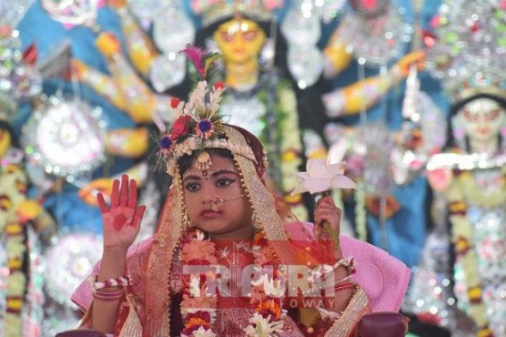 Ramakrishna Mission observes Kumari Puja Ramakrishna Mission observes Kumari Puja